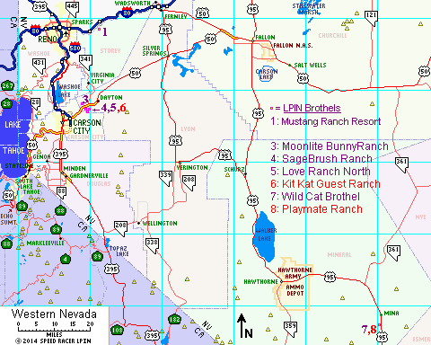 Map of western Nevada
