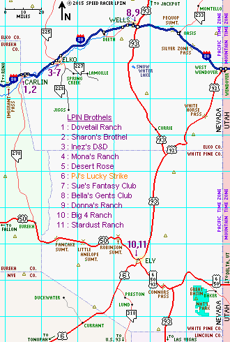 Map of northeastern Nevada
